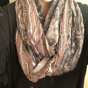 Two toned bohemian scarf